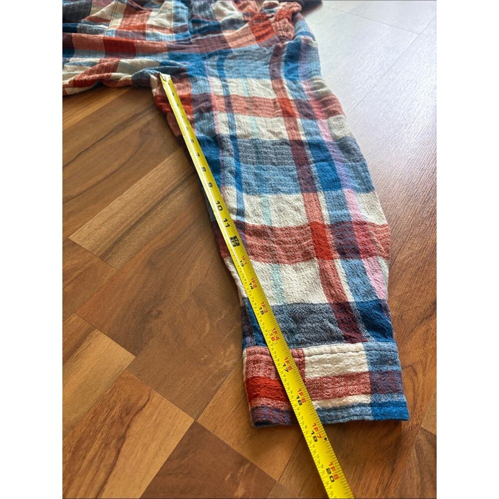 Pilcro By Anthropologie Woman’s Rainbow Plaid Button-Up Shirt - Red, Blue, Cream - Picture 12 of 13